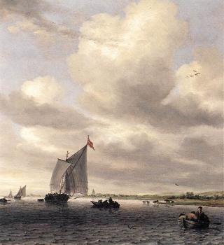Salomon Van Ruysdael : Seascape